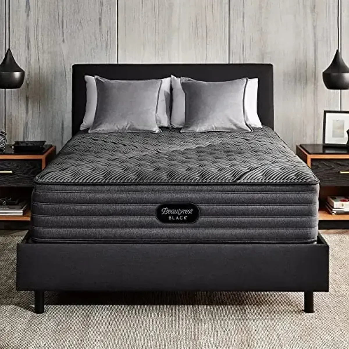 Beautyrest Black L-Class 13.75” Firm Full Mattress, Cooling Technology, Supportive, CertiPUR-US, 100-Night Sleep Trial, 10-Year Limited Warranty