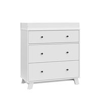 Storkcraft Beckett 3 Drawer Chest with Changing Topper (White) – GREENGUARD Gold Certified, Baby Dresser with Changing Table Top, Dresser for Nursery, 3 Drawer Kids Dresser