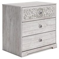 Signature Design by Ashley Paxberry Coastal 3 Drawer of Drawers Chest with Ball-bearing Construction, White