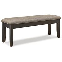 Signature Design by Ashley Ambenrock Casual Upholstered Storage Bench with Flip Top, Light Brown & Dark Brown