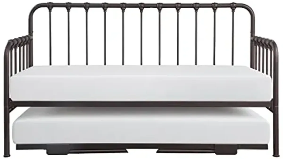 Lexicon Hendrix Metal Daybed with Trundle, Twin/Twin, Dark Bronze