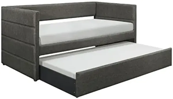 Lexicon Palma Daybed with Trundle, Twin/Twin, Dark Gray