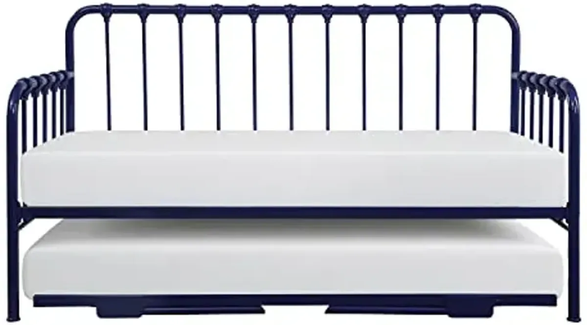 Lexicon Hendrix Metal Daybed with Trundle, Twin/Twin, Blue