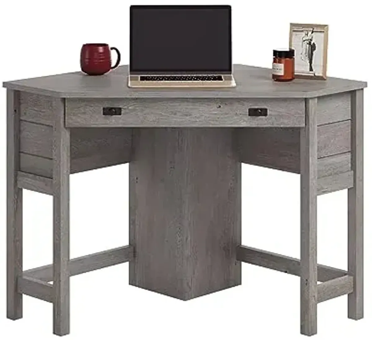 Sauder Cottage Road Space Saving Corner Computer Desk, Mystic Oak Finish