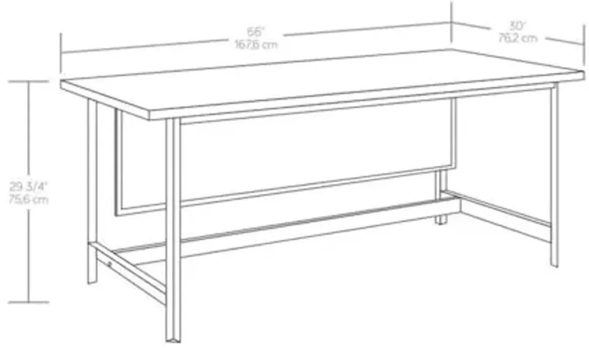 Sauder Briarbrook Transitional Engineered Wood Executive Desk in Oak