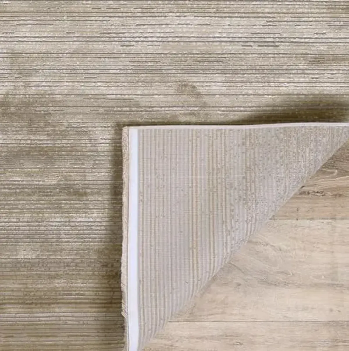 Couristan Siena Grandeur Area Rug - 2'7" x 7'2" Runner in Gold, Solid Design with Fringed Edges, Medium Pile Height, Floor Covering for Indoor Home Decor