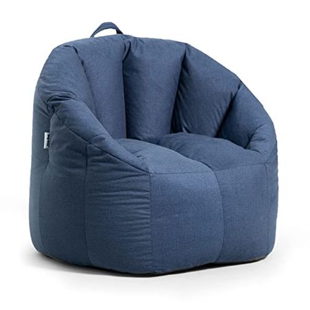 Big Joe Milano Bean Bag Chair, Denim Cobalt Lenox, 2.5ft