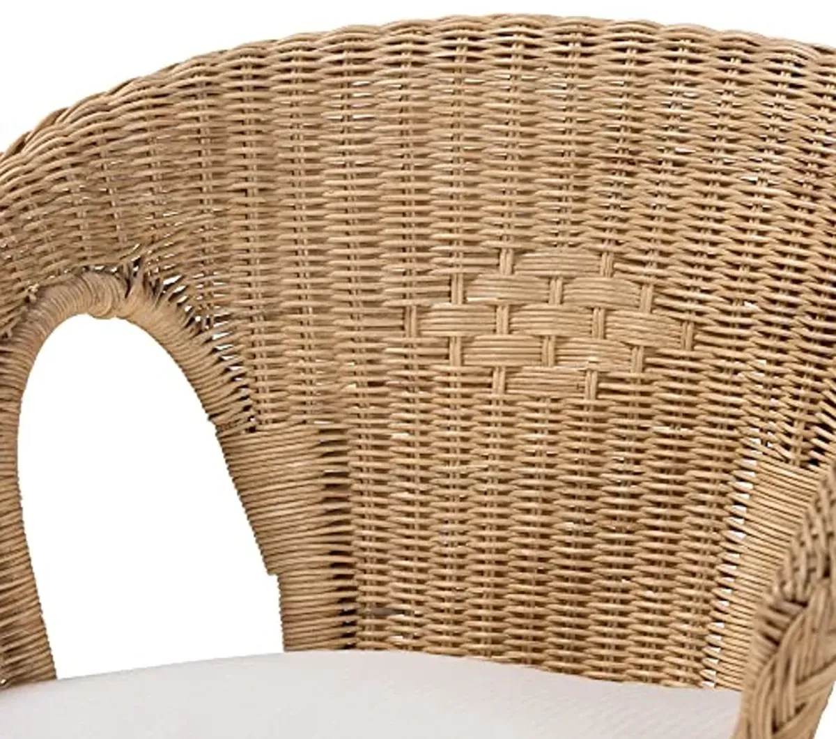 Baxton Studio Abbey Natural Rattan Living Room, 3-Piece Set