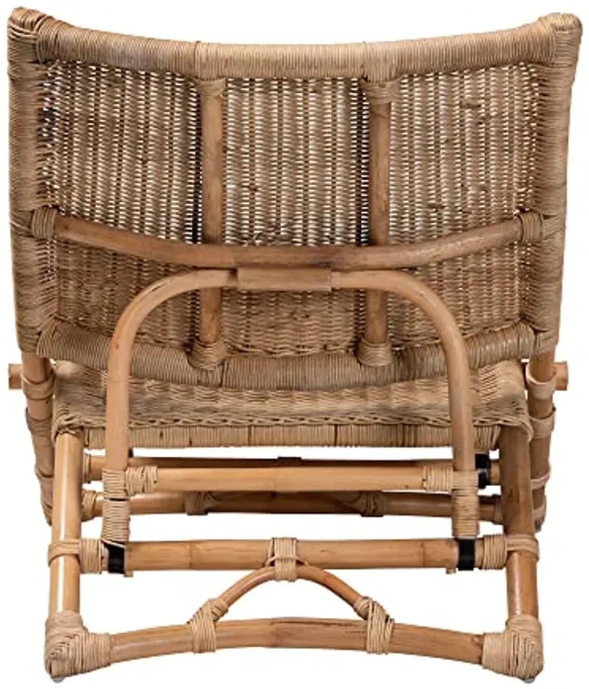 Baxton Studio Herrara Natural Rattan Foldable Chair, One Size