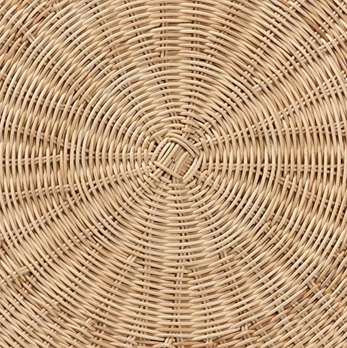 Baxton Studio Abbey Natural Rattan Coffee Table, 2-Tier