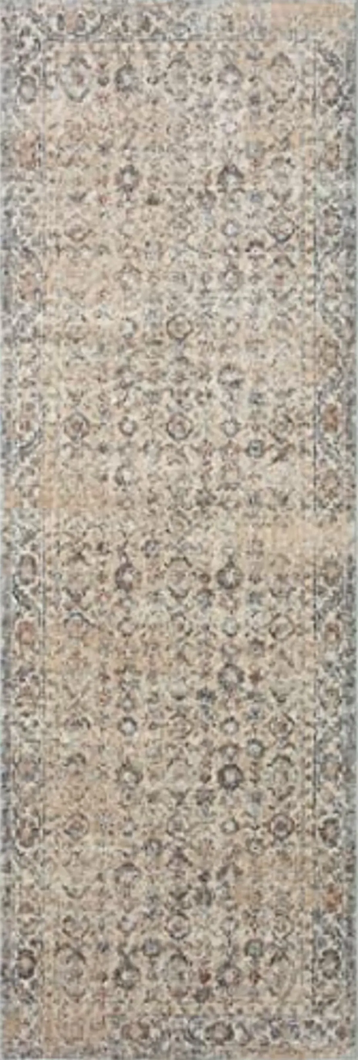 Loloi Angela Rose Blake Collection BLA-04 Beige/Denim 4'-0" x 5'-7", .25" Pile Height, Fringe, Accent Rug