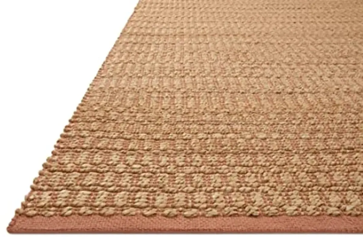 Loloi Angela Rose Colton Collection CON-05 Natural/Clay 9'-0'' x 12'-0'', .38" Pile Height, Area Rug