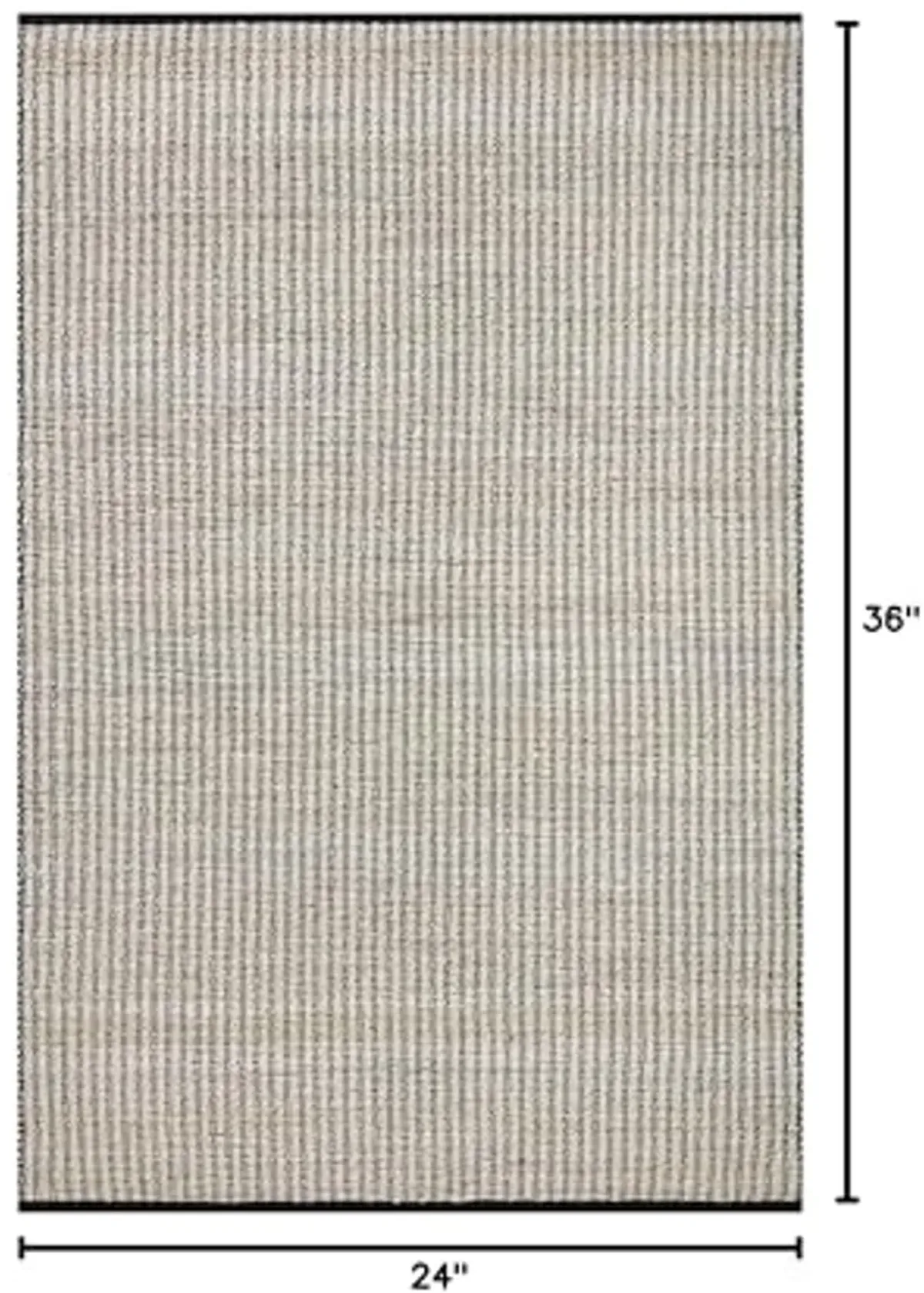 Loloi Angela Rose Colton Collection CON-02 Ivory/Black 2'-0" x 3'-0", .38" Pile Height, Accent Rug