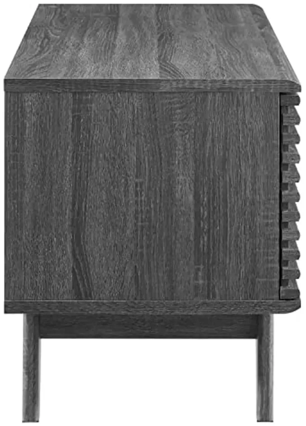 Modway Charcoal Render Vinyl Record Display Stand EEI-4263-CHA