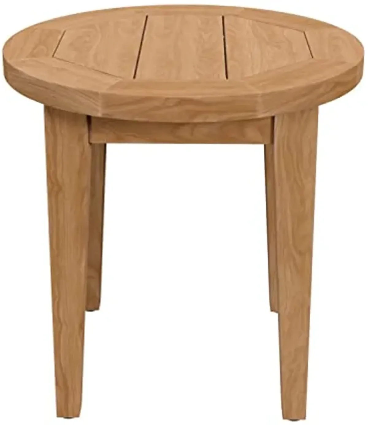 Modway Brisbane Modern Teak Wood Outdoor Patio Side Table in Natural