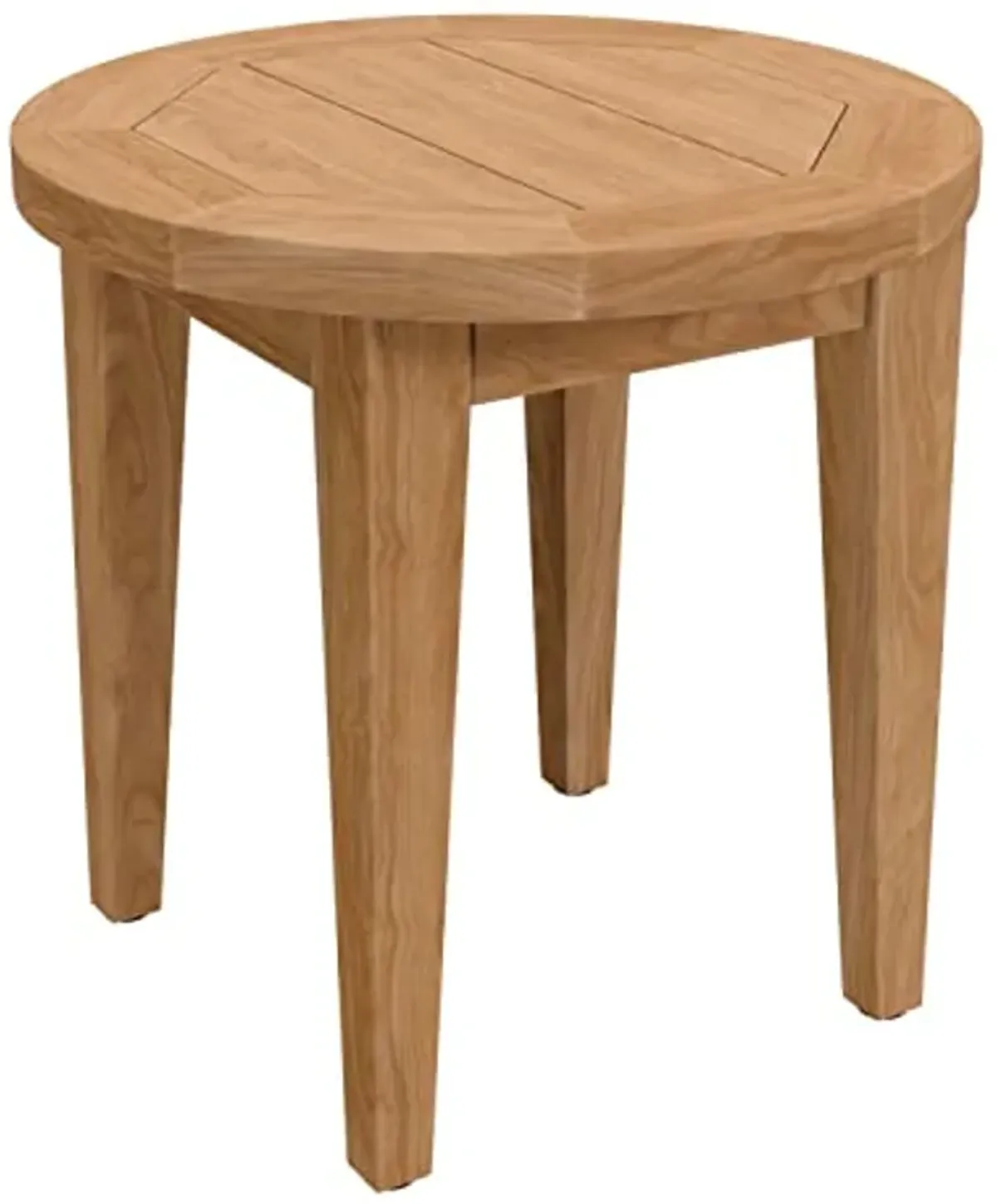 Modway Brisbane Modern Teak Wood Outdoor Patio Side Table in Natural