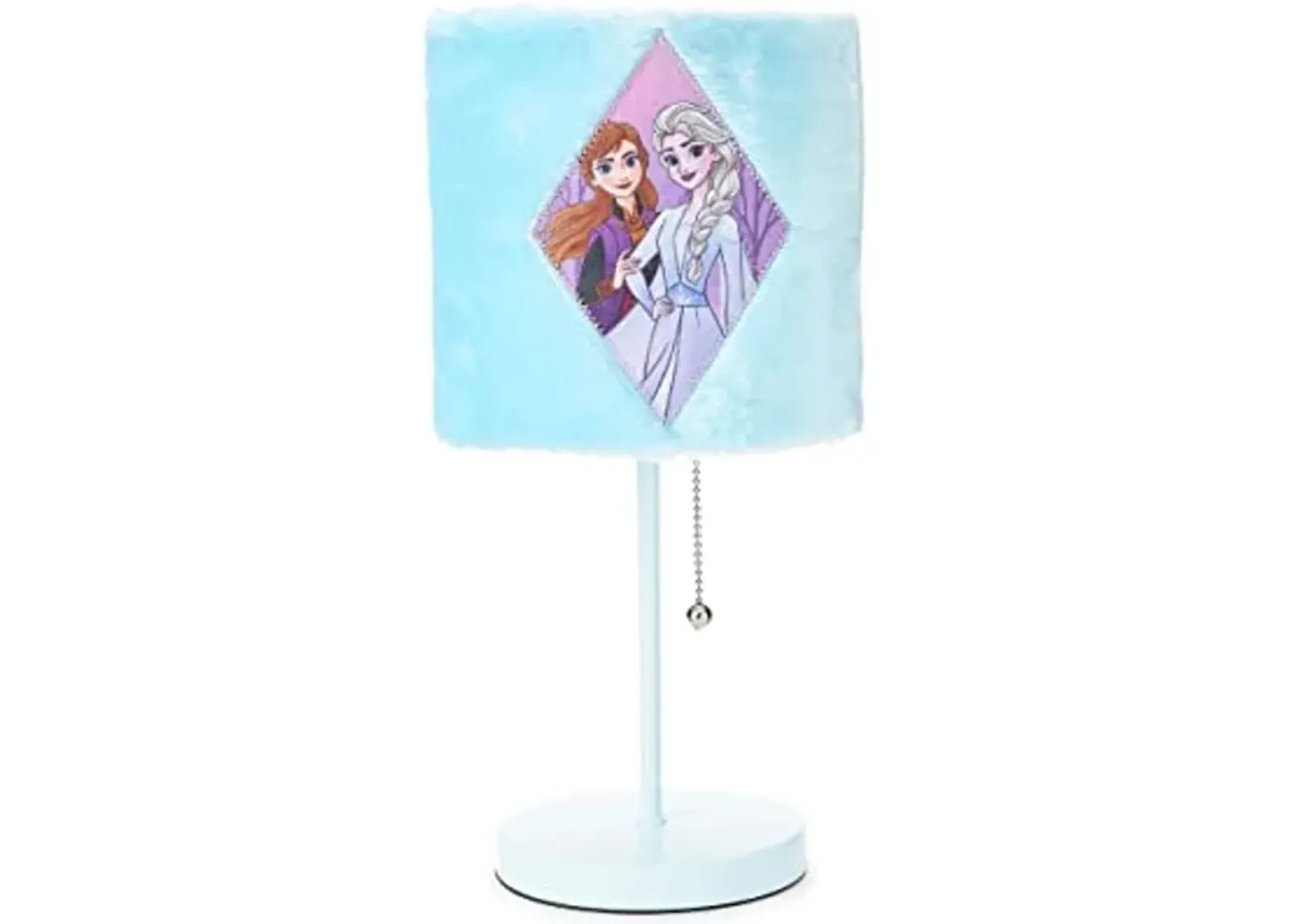 Idea Nuova Disney Frozen 2 Anna and Elsa Plush Shade Table Lamp, Blue