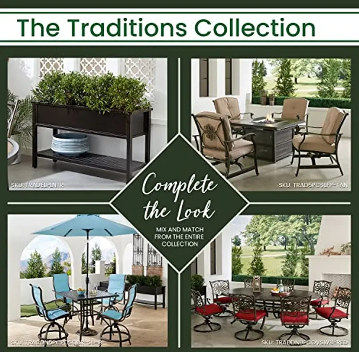 Hanover, Bronze Traditions 32" x 38" Coffee Table, Cast Aluminum, Finish, All-Weather, 1 Piece