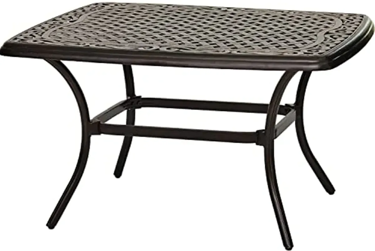 Hanover, Bronze Traditions 32" x 38" Coffee Table, Cast Aluminum, Finish, All-Weather, 1 Piece