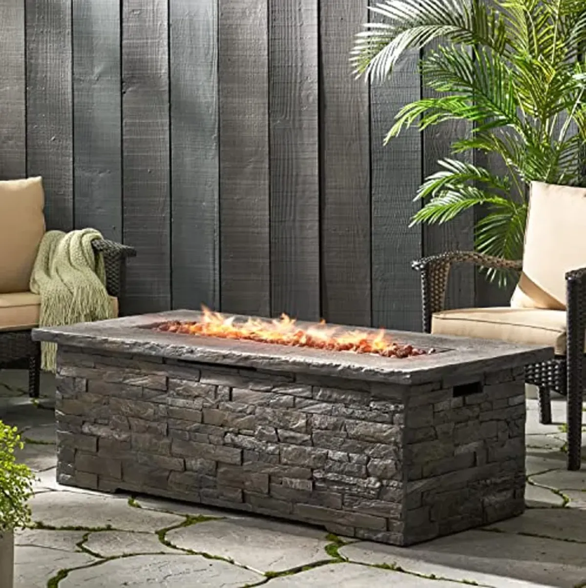 Christopher Knight Home 317525 Lowan Fire Pit, Natural Stone