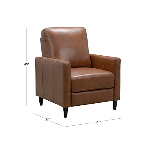 Abbyson Living Top Grain Leather Recliner, Camel