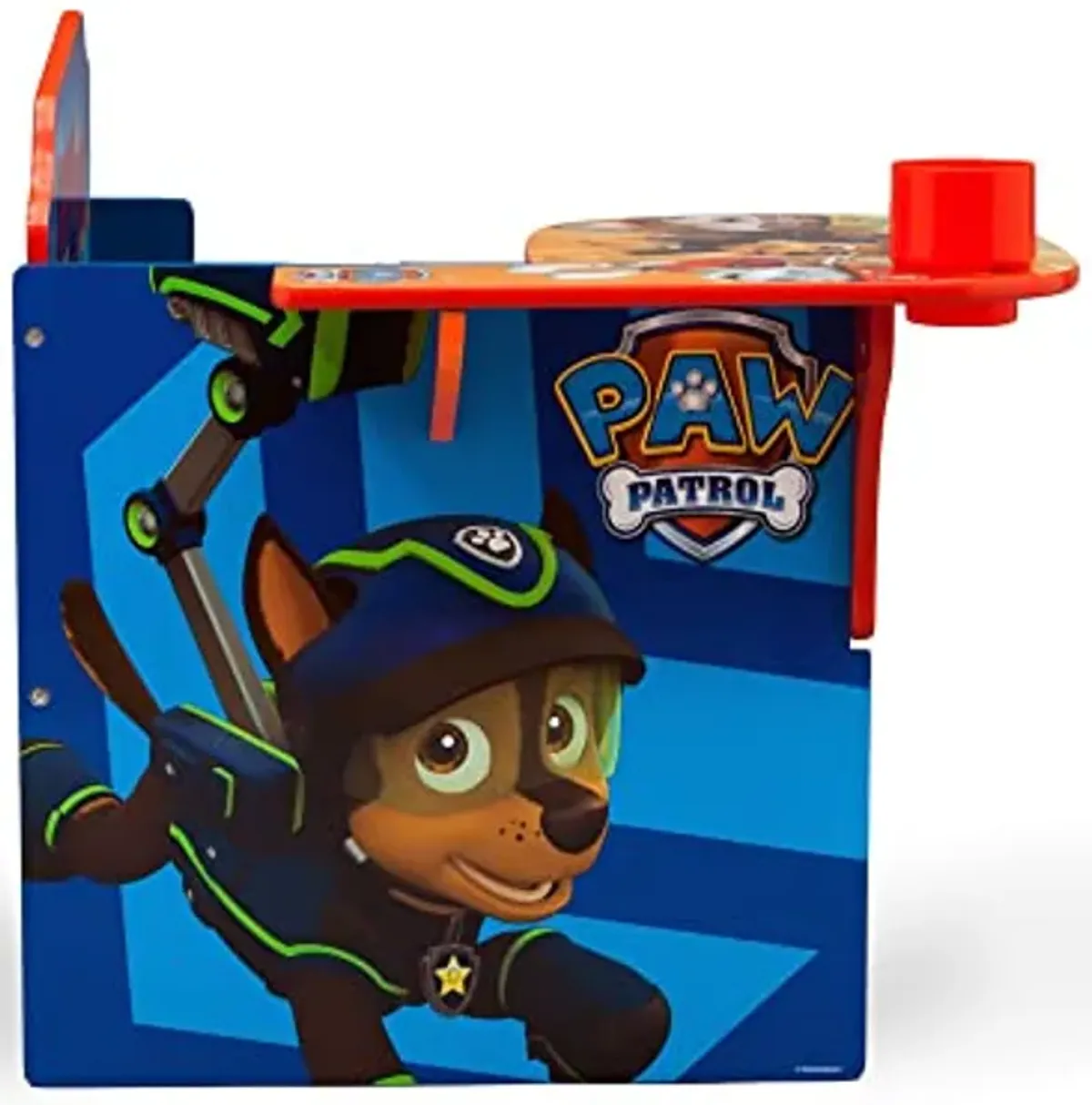 Delta Children Chair Desk with Storage Bin + Design and Store 6 Bin Toy Storage Organizer, Nick Jr. PAW Patrol (Bundle)