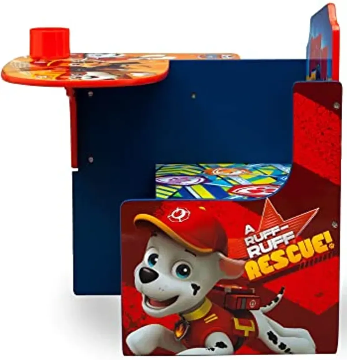 Delta Children Chair Desk with Storage Bin + Design and Store 6 Bin Toy Storage Organizer, Nick Jr. PAW Patrol (Bundle)