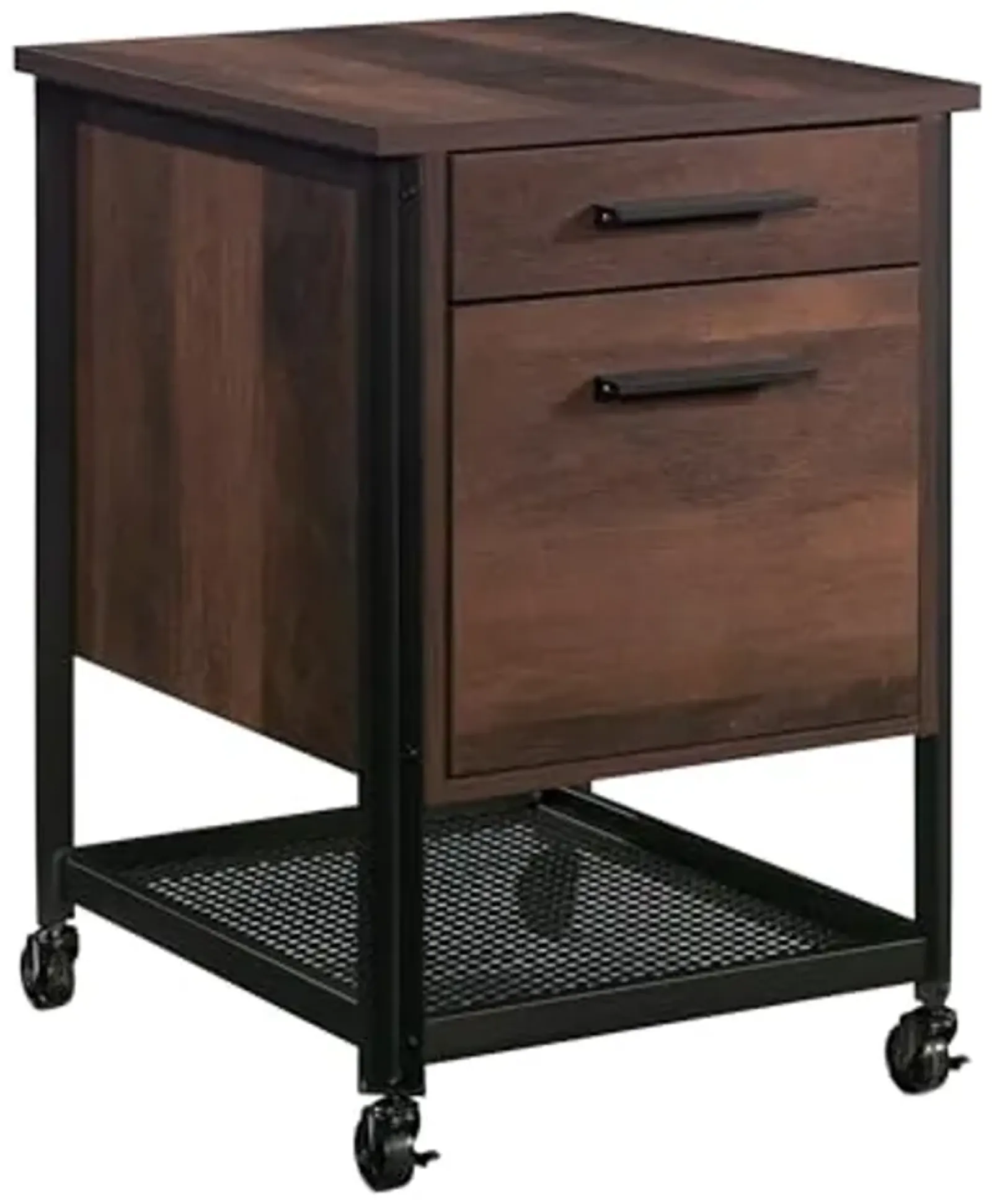 Sauder Briarbrook Mobile File, L: 17.95" x W: 20.32" x H: 26.58", Barrel Oak Finish