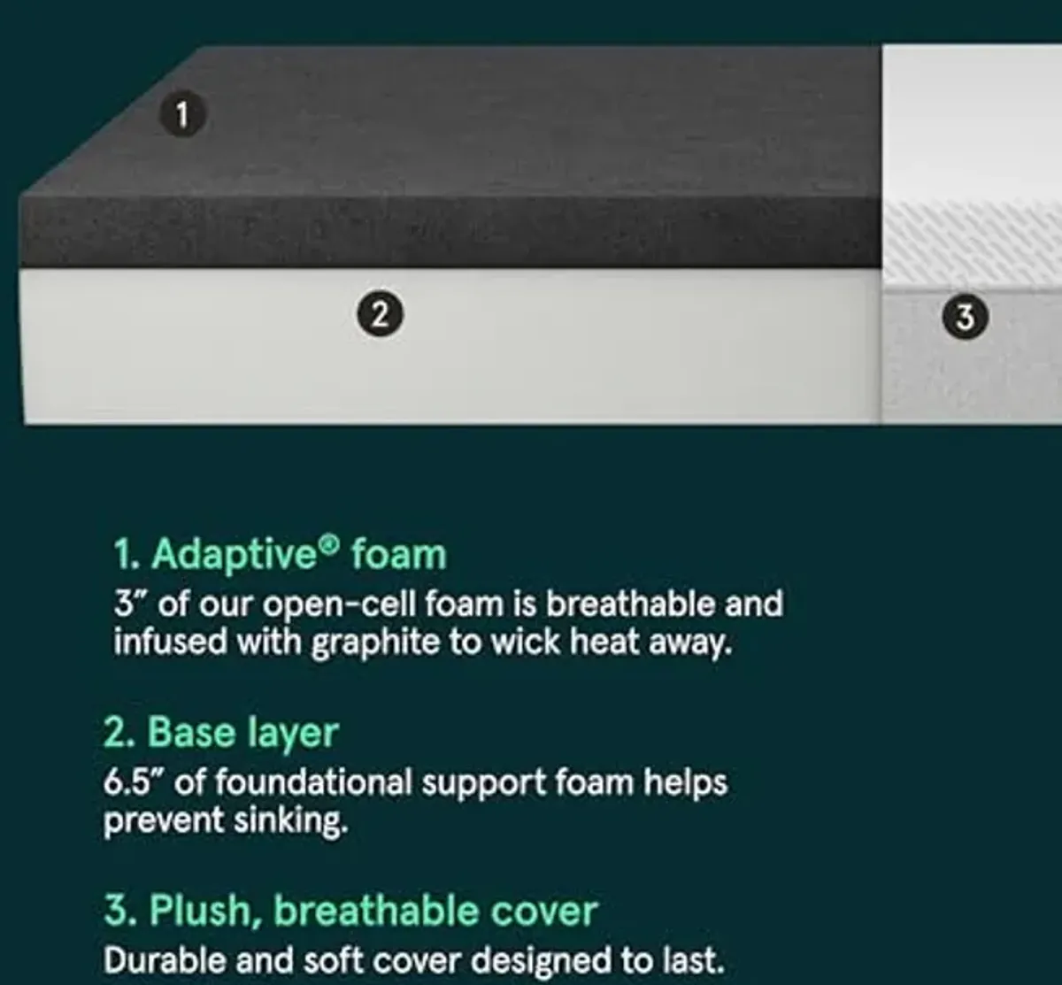 Tuft & Needle 2022 Original Firm Twin XL Size Adaptive Foam Mattress in a Box, Cooling Gel, Pressure Relief, Supportive, 100 Night Trial, Fiberglass Free, CertiPUR-US, 10-Year Limited Warranty