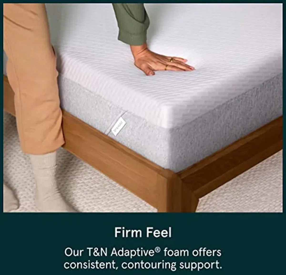 Tuft & Needle 2022 Original Firm Twin XL Size Adaptive Foam Mattress in a Box, Cooling Gel, Pressure Relief, Supportive, 100 Night Trial, Fiberglass Free, CertiPUR-US, 10-Year Limited Warranty