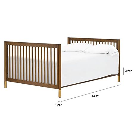 Babyletto Hidden Hardware Twin/Full-Size Bed Conversion Kit (M5789) in Natural Walnut