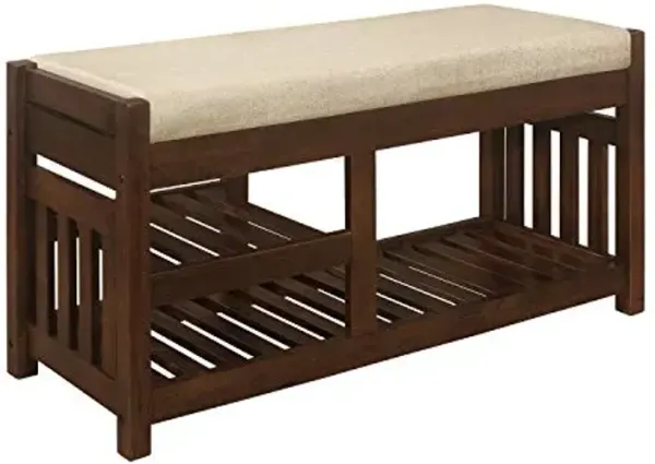 Lexicon Balmoral Bench, Dark Walnut