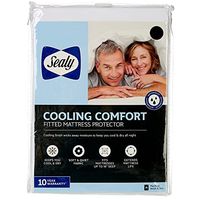 Sealy Cooling Comfort Fitted Mattress Protector Twin White