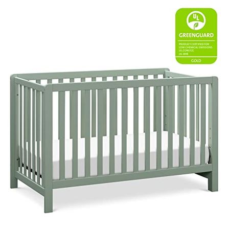 Carter's by DaVinci Colby 4-in-1 Low-Profile Convertible Crib in Light Sage, Greenguard Gold Certified