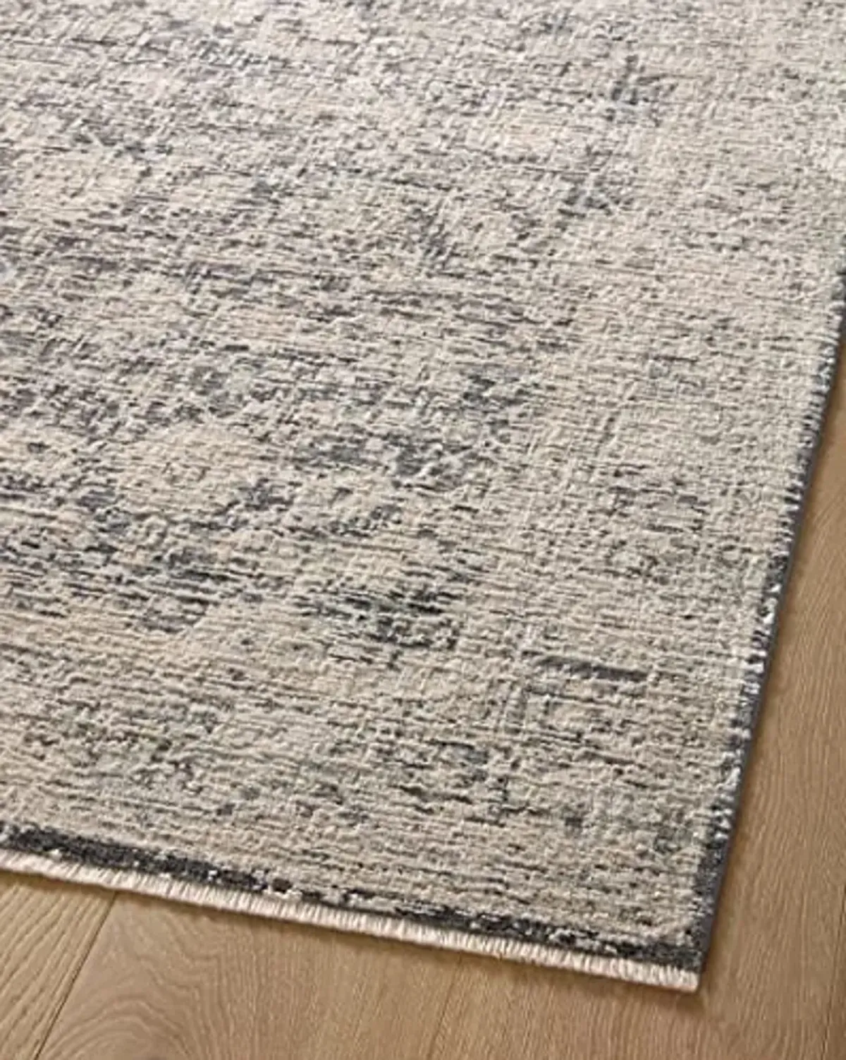 Loloi Amber Lewis Alie Collection ALE-05 Charcoal/Beige 18" x 18", .13" Pile Height, Sample Rug