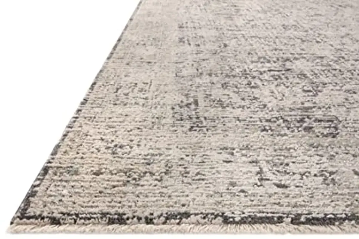 Loloi Amber Lewis Alie Collection ALE-05 Charcoal/Beige 18" x 18", .13" Pile Height, Sample Rug