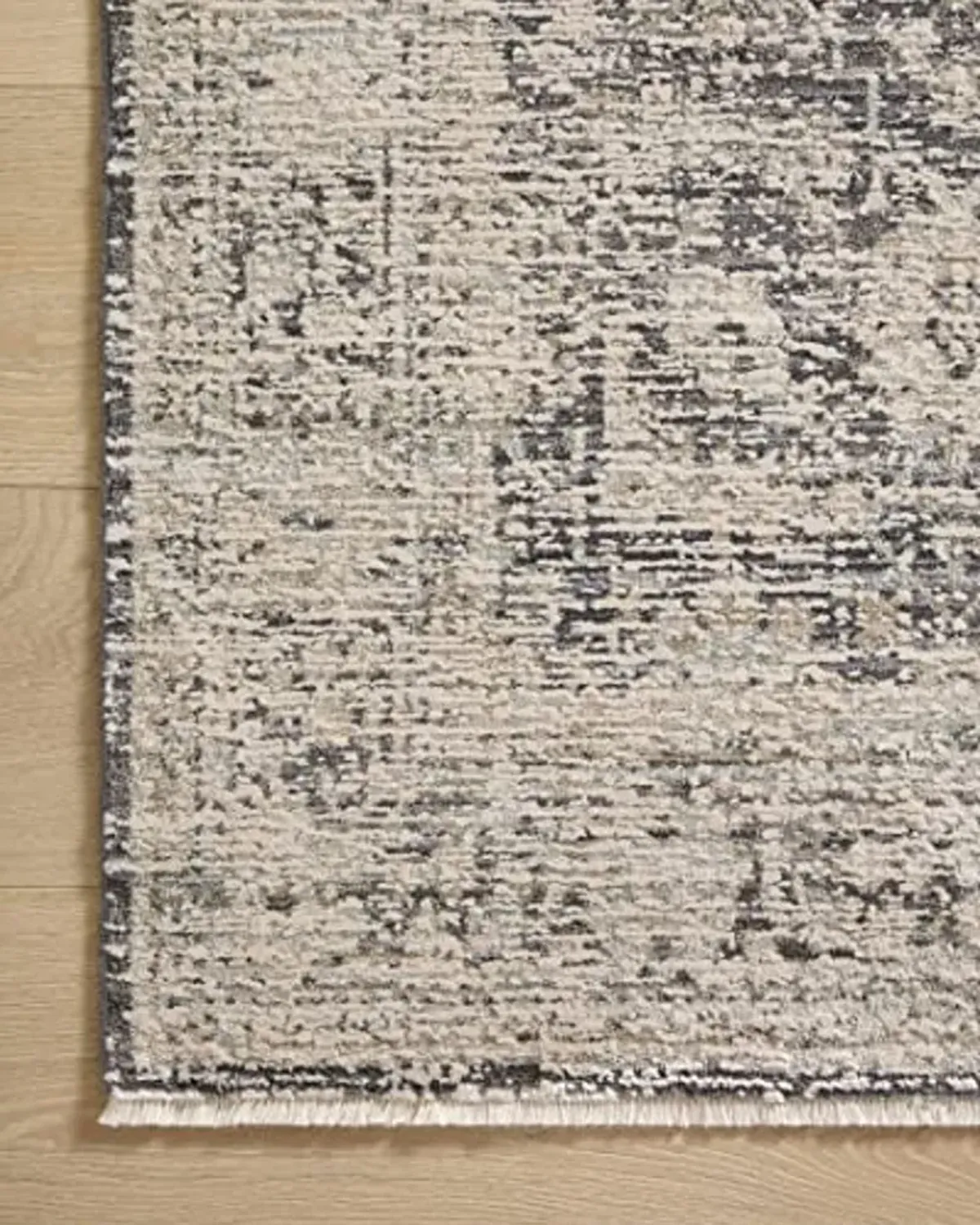 Loloi Amber Lewis Alie Collection ALE-05 Charcoal/Beige 18" x 18", .13" Pile Height, Sample Rug