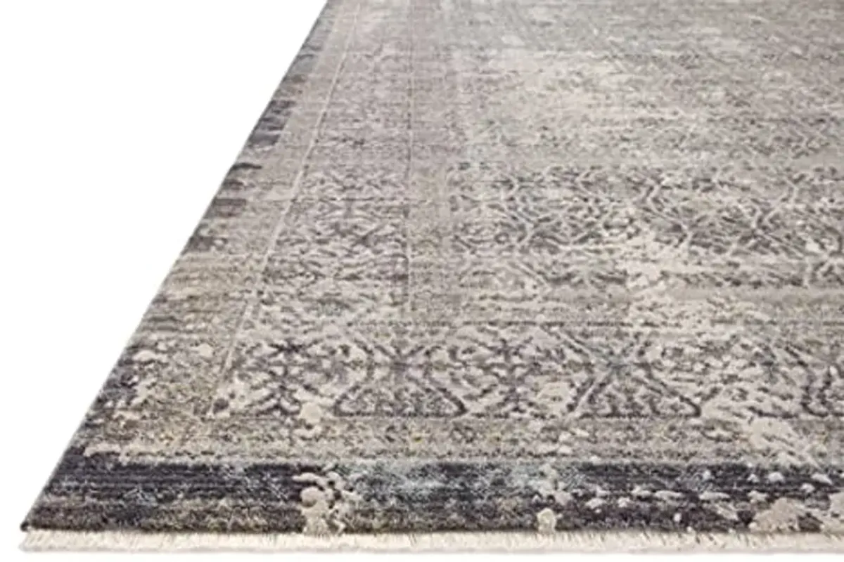 Loloi Amber Lewis Alie Collection ALE-04 Sky/Stone 5'-3'' x 7'-9'', .13'' Pile Height, Area Rug