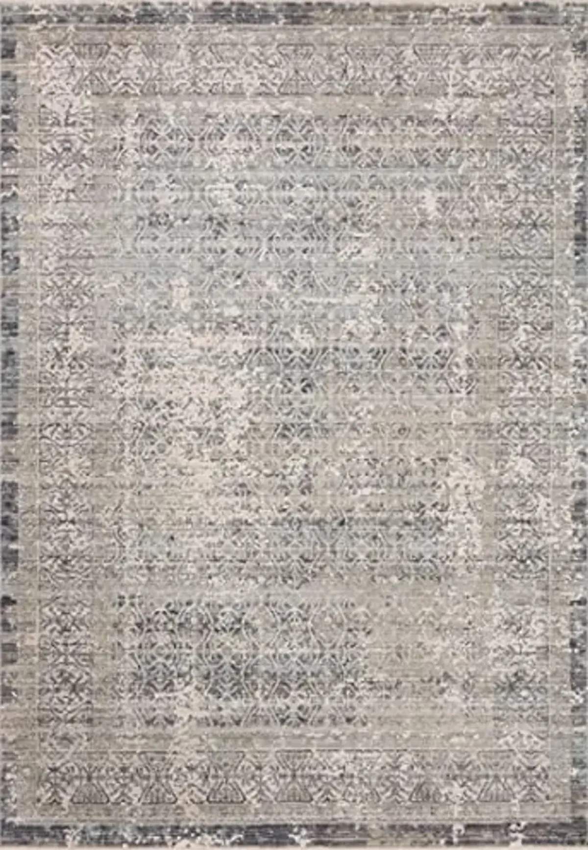 Loloi Amber Lewis Alie Collection ALE-04 Sky/Stone 5'-3'' x 7'-9'', .13'' Pile Height, Area Rug