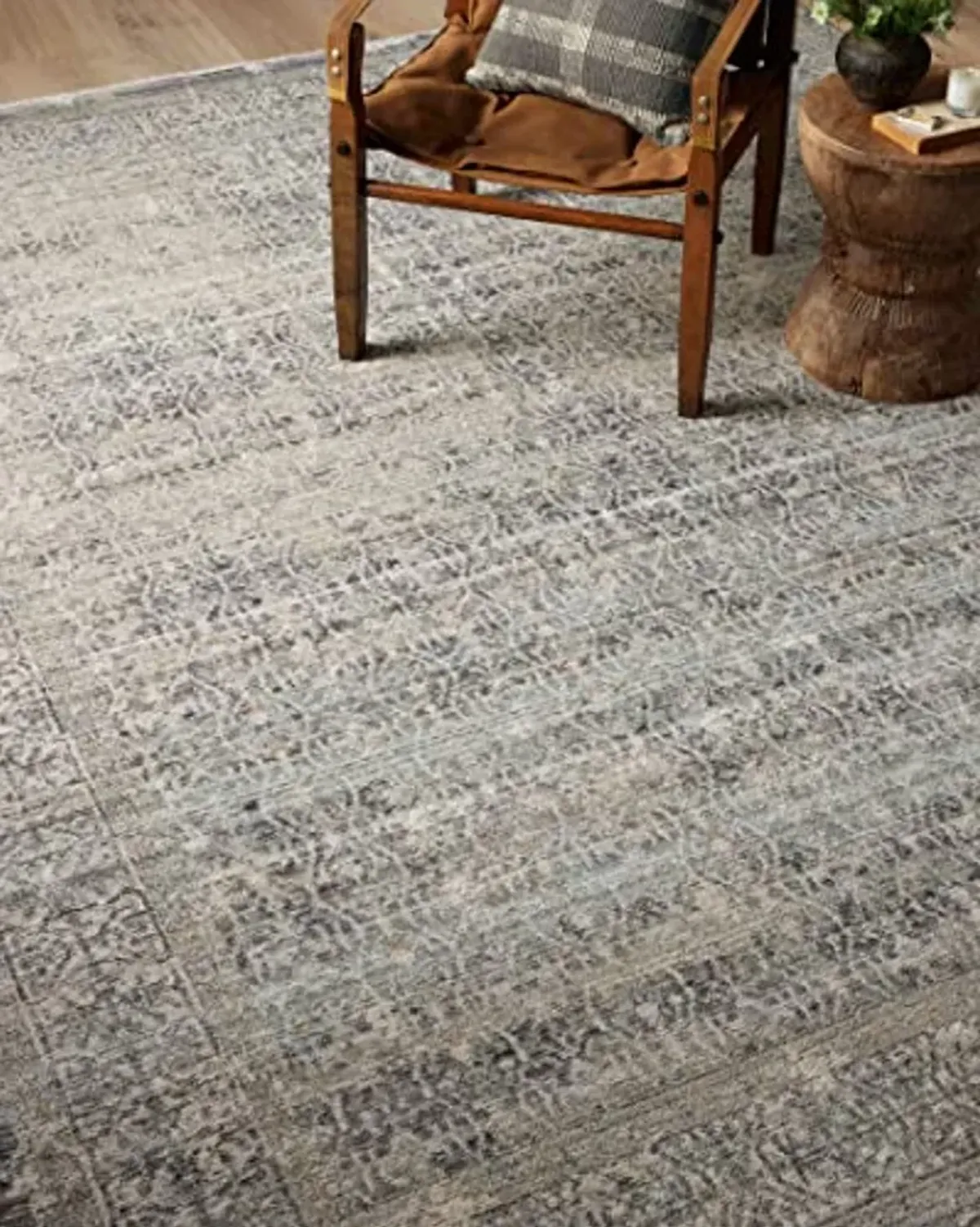 Loloi Amber Lewis Alie Collection ALE-04 Sky/Stone 5'-3'' x 7'-9'', .13'' Pile Height, Area Rug