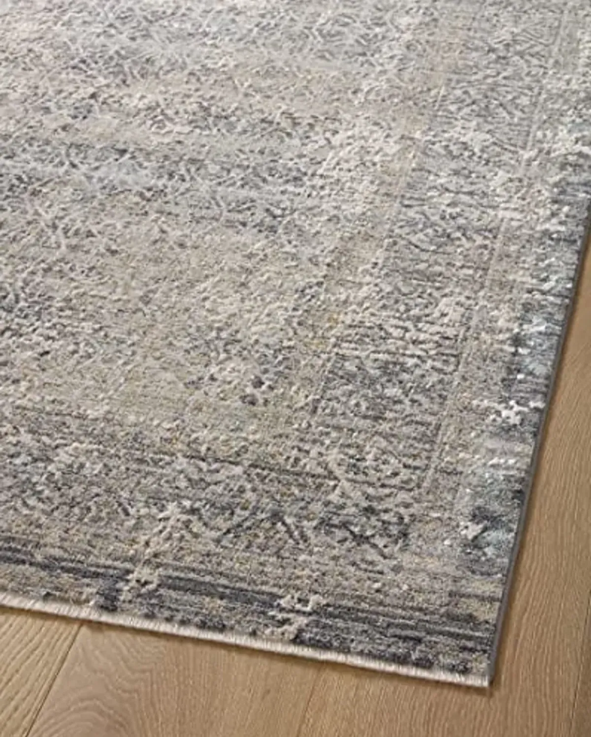 Loloi Amber Lewis Alie Collection ALE-04 Sky/Stone 5'-3'' x 7'-9'', .13'' Pile Height, Area Rug