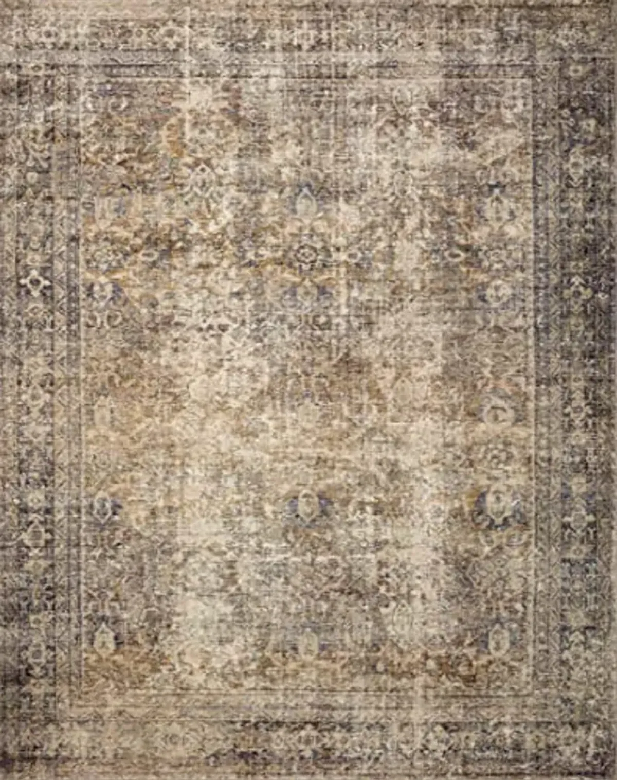 Loloi Amber Lewis Morgan Collection MOG-01 Sunset/Ink 2' x 3'-6", .38" Pile Height, Accent Rug feat. CloudPile™