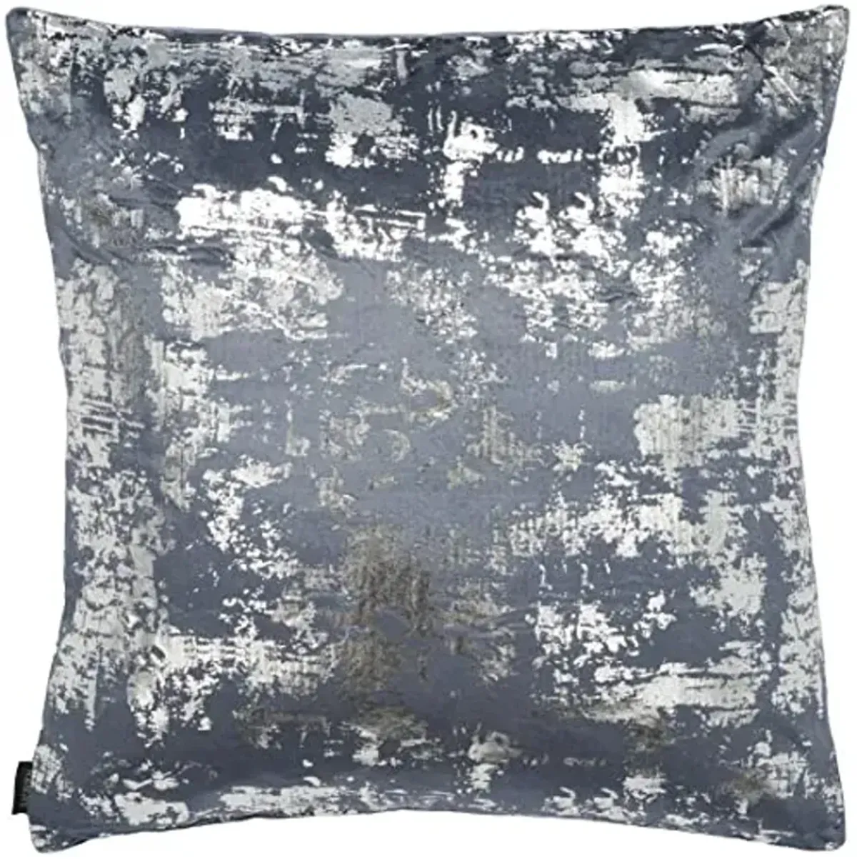 SAFAVIEH Home Collection Edmee Glam Metallic Midnight Blue/Silver 18-inch Square Insert Pillow