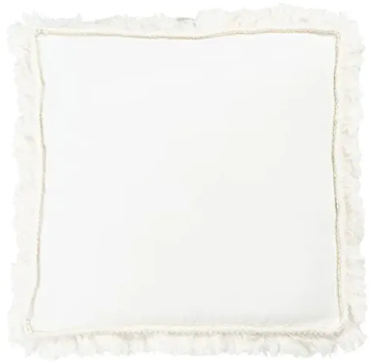 SAFAVIEH Home Collection Grema Ivory 22-inch Square Insert Floor Pillow, 22" x 22"