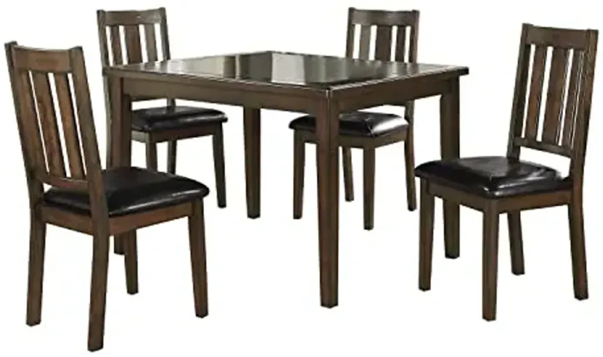 Lexicon Everlie 5-Piece Dining Set, Dark Brown