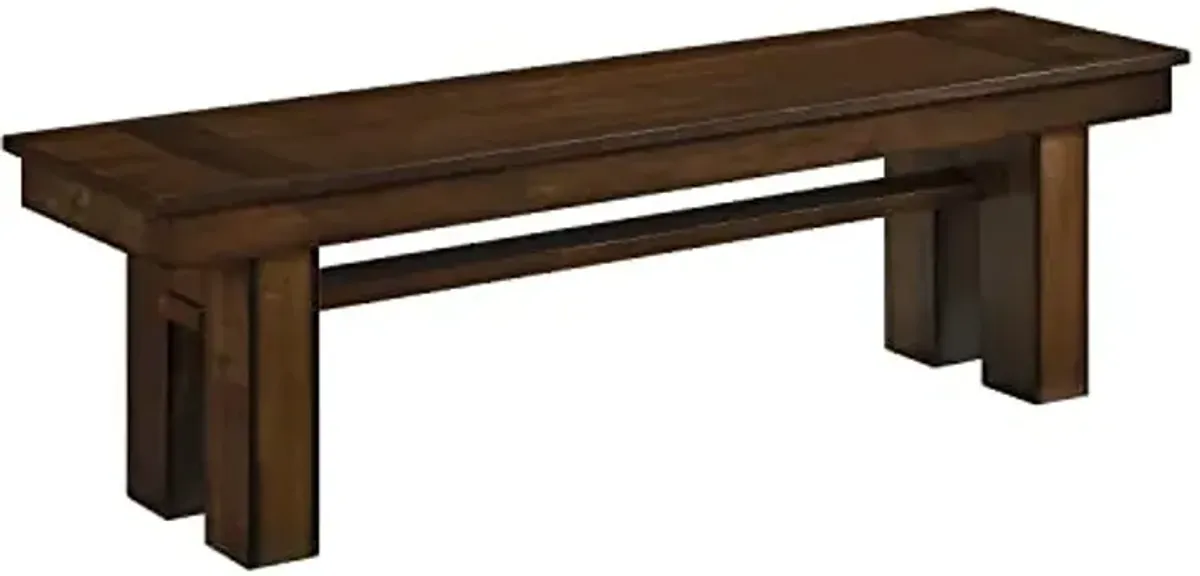 Lexicon Tori Wood Bench, Walnut