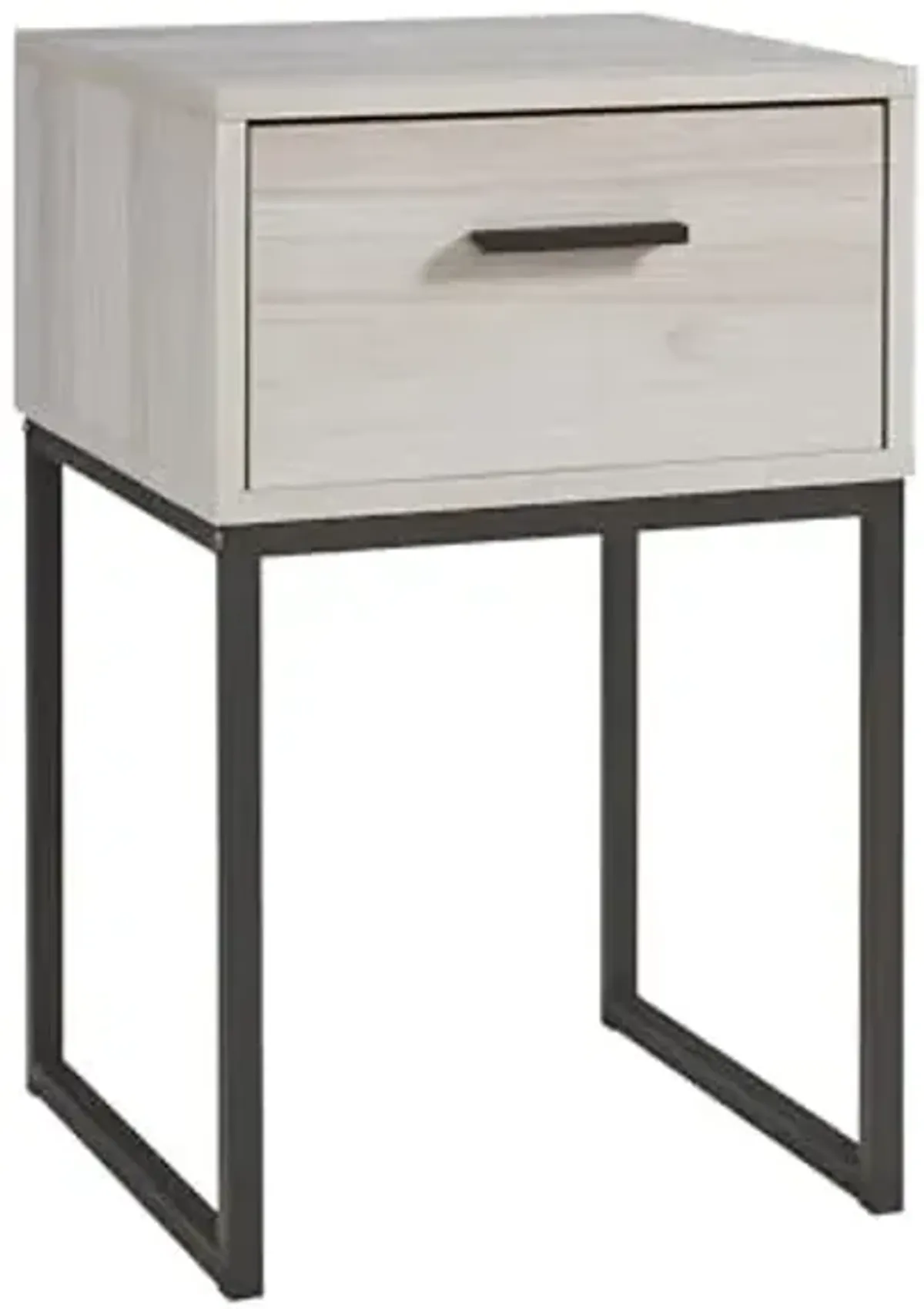 Signature Design by Ashley Socalle 1 Drawer Nightstand, 26" Tall, Natural Beige