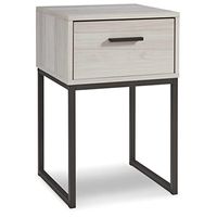 Signature Design by Ashley Socalle 1 Drawer Nightstand, Natural Beige