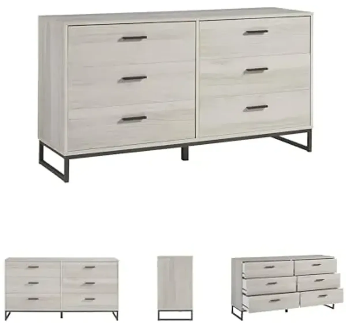 Signature Design by Ashley Socalle 6 Drawer 59" Dresser, Beige