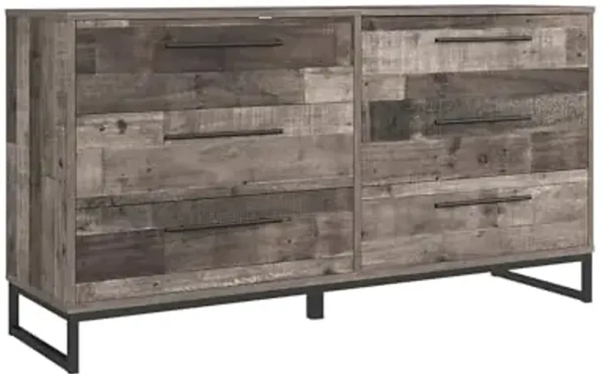 Signature Design by Ashley Neilsville 6 Drawer Dresser, Dark Brown